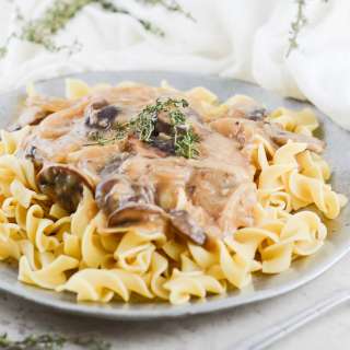 Vegan Mushroom Stroganoff