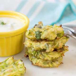 Vegan Zucchini Fritters {Dairy Free}