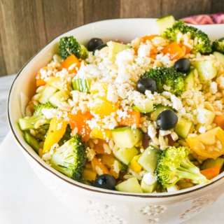 Easy Summer Orzo Salad - Vegan
