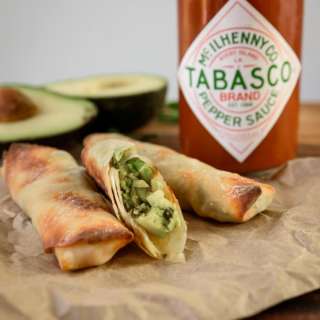 Sweet and Spicy Avocado Egg Rolls