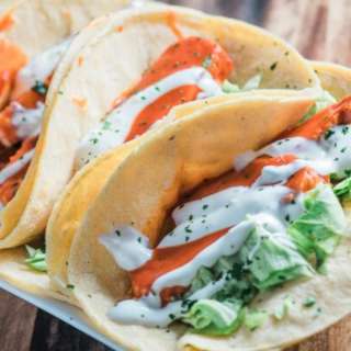 Buffalo Tempeh Tacos {vegetarian}