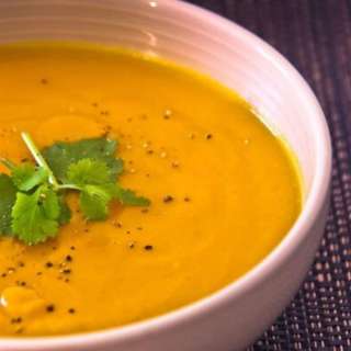 Vegan Carrot and Coriander Soup
