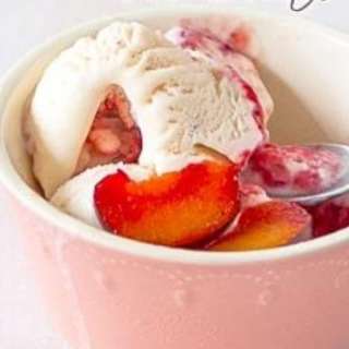 Plum and Earl Grey Ice Cream