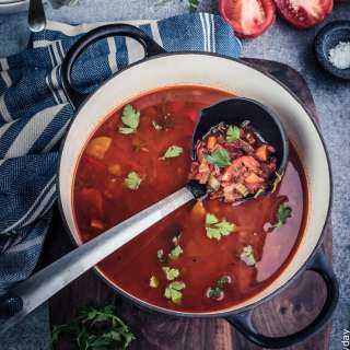 Smoky Spanish tomato soup
