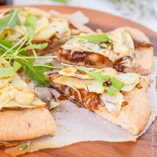 Spelt, Caramelised Onion and Potato Pizza Recipe