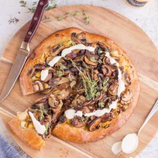 Mushroom and Leek Brioche Tart Recipe