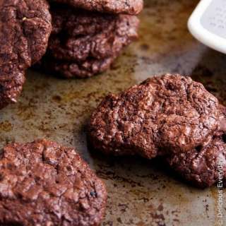 Orange scented double chocolate chip cookies