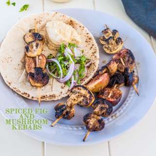 Spiced Fig and Mushroom Kebabs