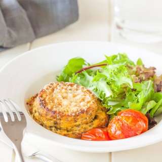 Twice baked ricotta and herb soufflé's