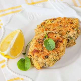 Zucchini and Haloumi Quinoa Patties