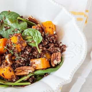 Roasted Butternut Pumpkin and Red Quinoa Salad