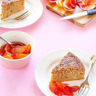 Gluten Free & Sugar Free Blood Orange Cake