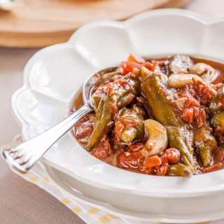 Okra & Sautéed Tomatoes