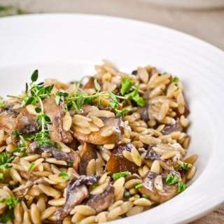 Mushroom Risoniotto (orzo risotto)
