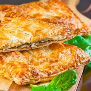 Mushroom, Spinach and Feta Pie