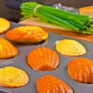 Polenta, Parmesan, Chive & Garlic Madeleines