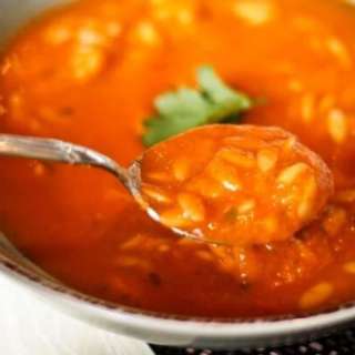 Roast Tomato, Leek, & Risoni Soup