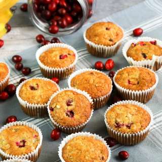 Banana Cranberry Muffins