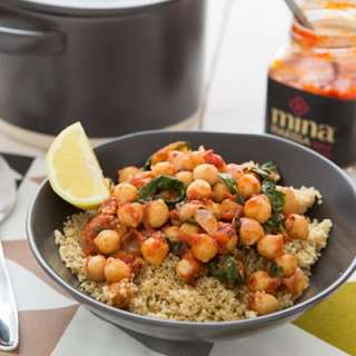 Spicy Chickpea and Spinach Stew