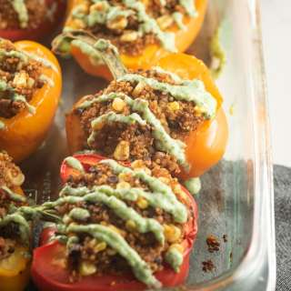 Veggie Quinoa Stuffed Peppers