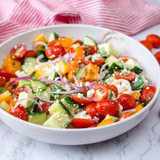 Simple Greek Salad (No Lettuce!)