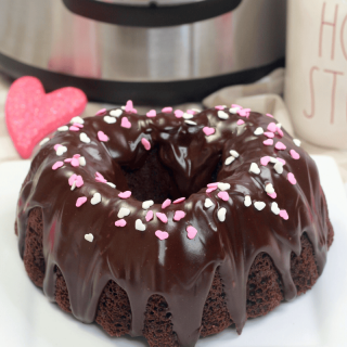 Instant Pot Chocolate Bundt Cake for Valentine's Day