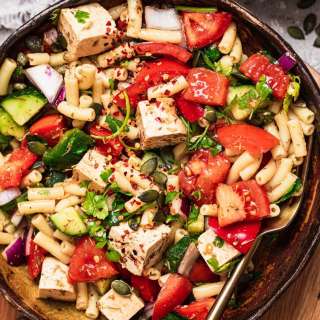 Vegan Macaroni Salad (no mayo!)