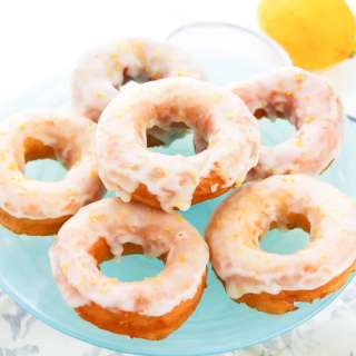 Lemon-Glazed Biscuit Donuts