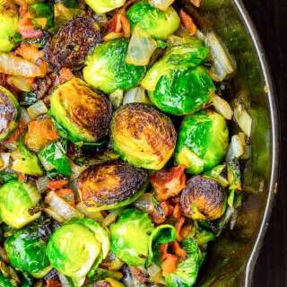 Roasted Brussels Sprouts with Bacon