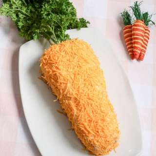 Carrot Shaped Easter Cheese Ball