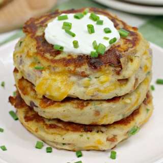 Loaded Mashed Potato Cakes Recipe