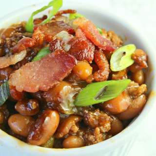 Root Beer Baked Beans with Bacon