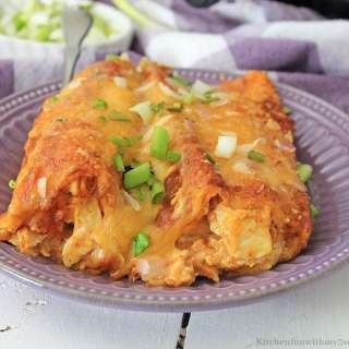 Air Fryer Chicken Enchiladas
