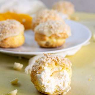 Orange Coconut Cream Puffs