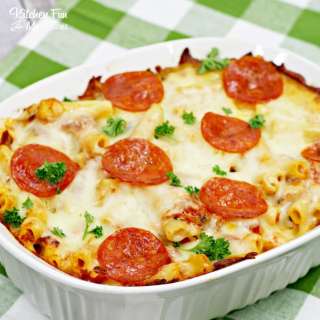 Pepperoni Pizza Baked Ziti Recipe
