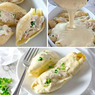 Cheesy Chicken Stuffed Shells