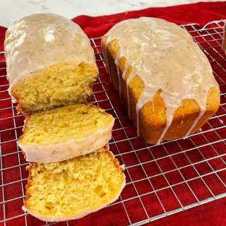 Eggnog Bread with Rum Glaze