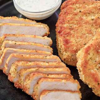 Pork Milanese with Lemon Caper Sauce