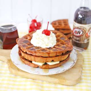 Root Beer Float Waffles