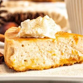 Instant Pot Caramel Eggnog Cheesecake