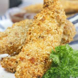 Air Fryer Pretzel Crusted Chicken Tenders
