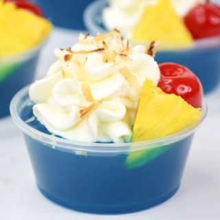 Blue Hawaiian Jello Shots