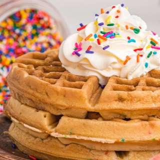 Birthday Cake Waffles