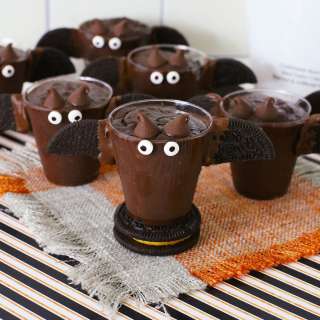 Bat Pudding Shots