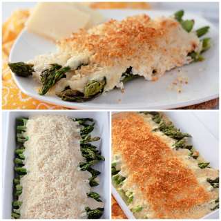 Cheesy Roasted Asparagus Casserole