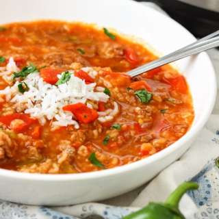 Instant Pot Stuffed Pepper Soup