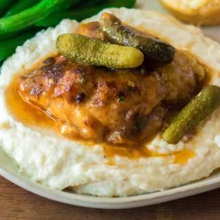 Pickle Chicken Thighs (Slow Cooker)