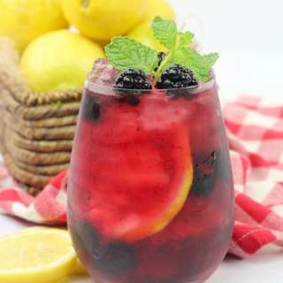 Blackberry Lemon Gin & Tonic