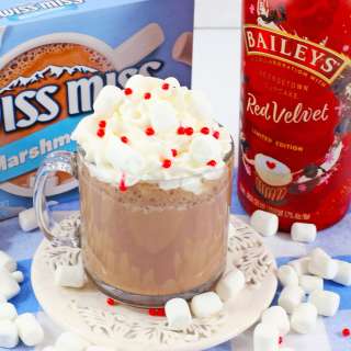 Bailey's Red Velvet Hot Chocolate