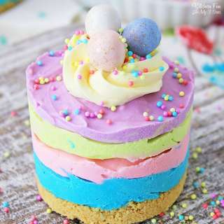 Mini Easter Cheesecakes